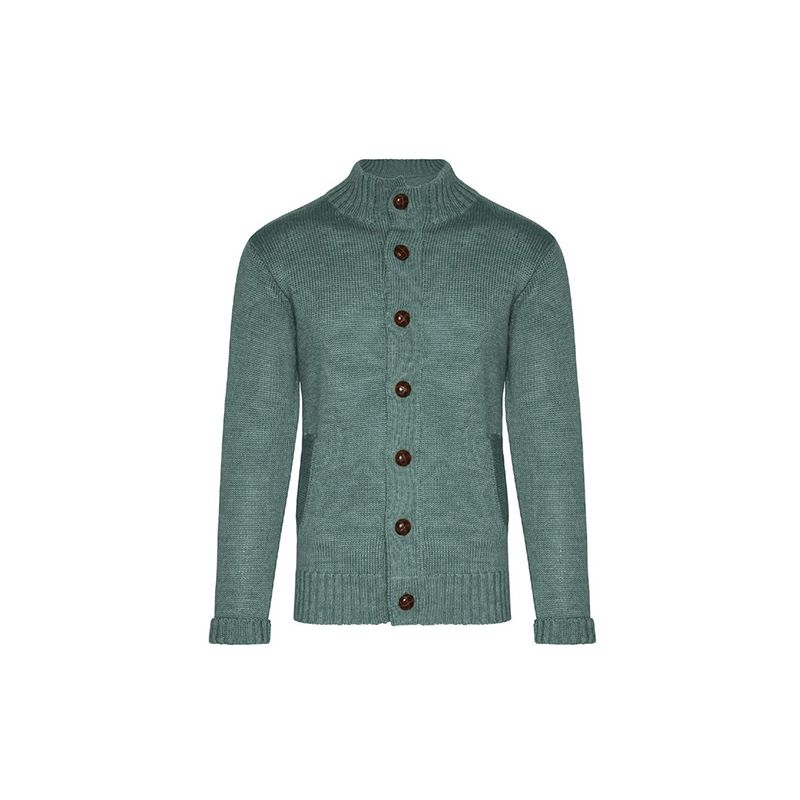 Kardigan s kablovskim pletenjem s dvostrukim džepom