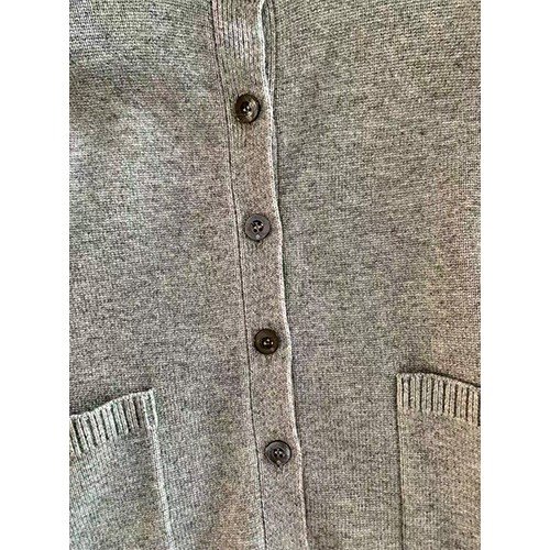 Grey Wool Cardigan Womens factory