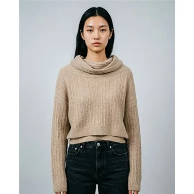 Mock Neck džemper za žene