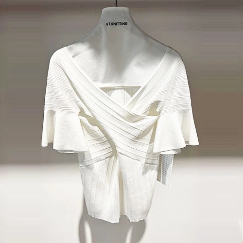Bijeli prsluk s V izrezom Top Womens